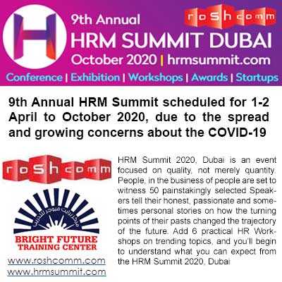 9th Annual HRM Summit 2020 Dubai, October 2020